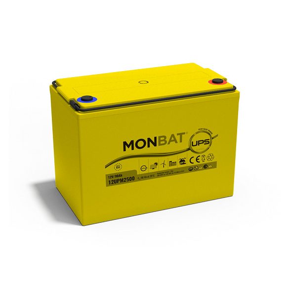 Monbat 12UPM2500 12V 90Ah AGM munka akkumulátor (UPS)