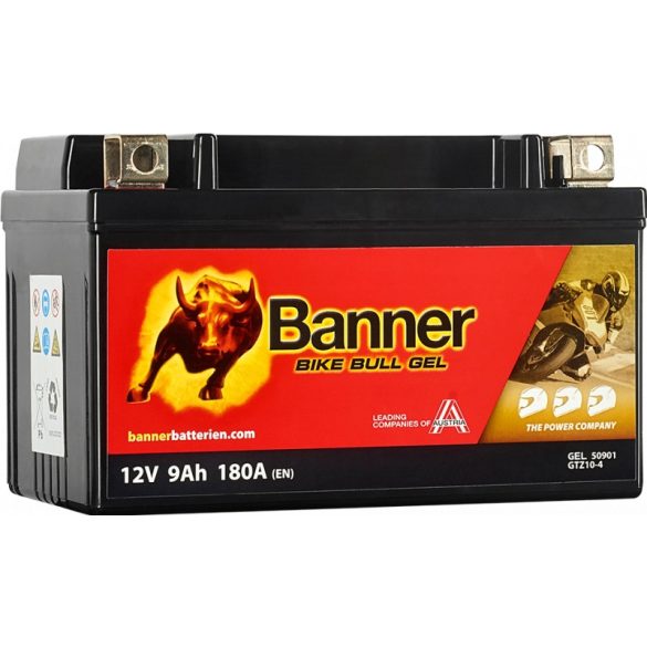 Banner Bike Bull GEL BGTZ10-S 12V 8,6Ah 170A motor akkumulátor (BGTZ10-4 YTZ10-S) 