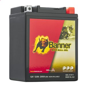 Banner Bike Bull GEL 12V 12Ah 200A BGB14L-A2 motor akkumulátor 51411 (YB14L-A2, YB14L-B2)