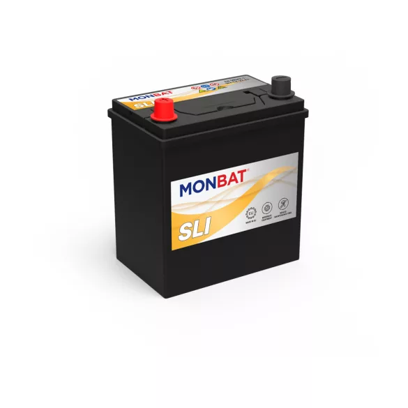 Monbat SLI JIS 12V 35Ah 320A Bal+ (vékony sarus) Akkumulátor