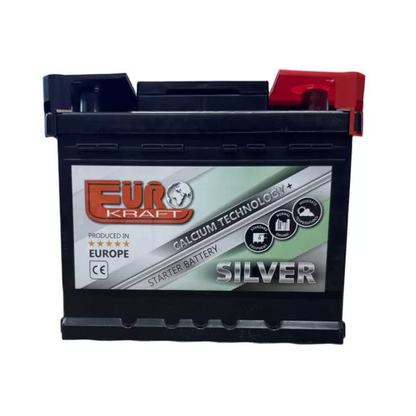 Eurokraft Silver 12V 45Ah 360A Jobb+ autó akkumulátor