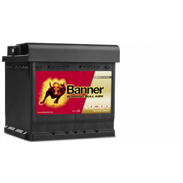 Banner Running Bull AGM Start Stop 12V 50Ah 540A Jobb+ akkumulátor (550 01)