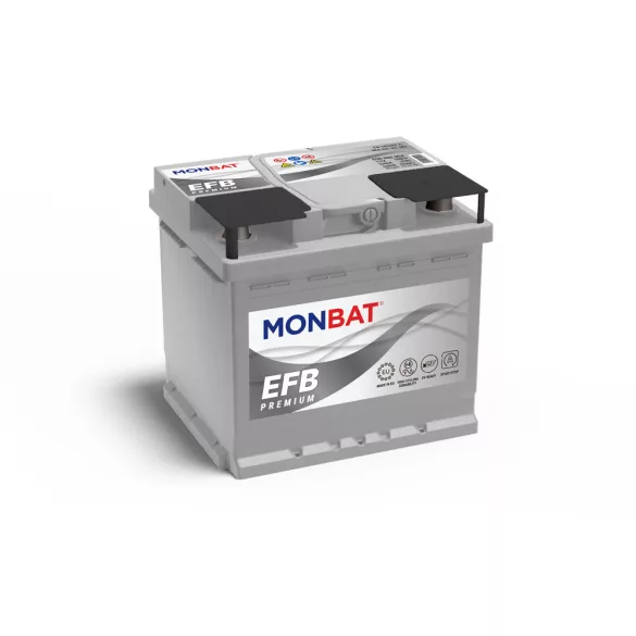 Monbat EFB Premium Start Stop 12V 50Ah 560A Jobb+ Akkumulátor