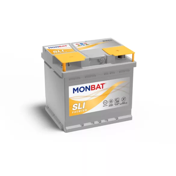 Monbat SLI Premium 12V 53Ah 500A Jobb+ Akkumulátor