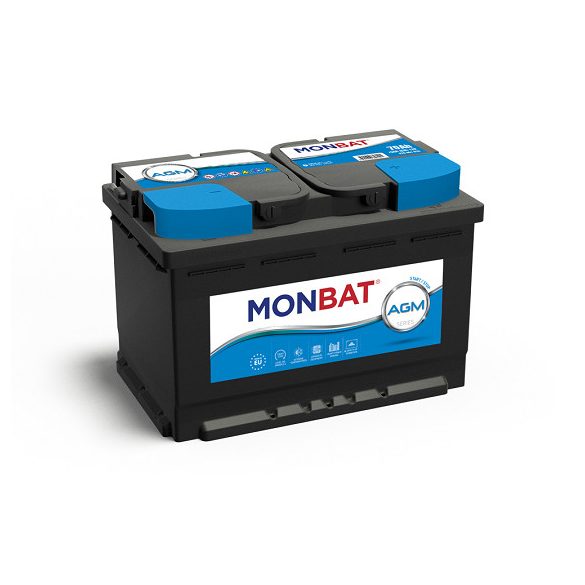 Monbat AGM Start Stop 12V 70Ah 760A Jobb+ Akkumulátor