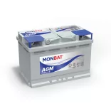 Monbat AGM Premium Start Stop 12V 70Ah 780A Jobb+ Akkumulátor