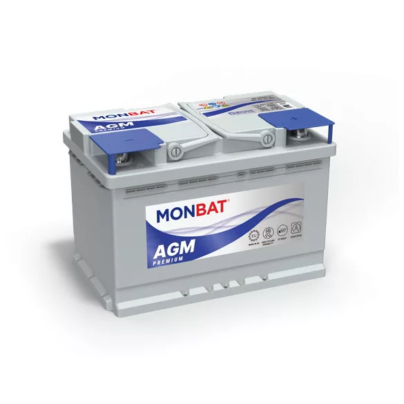 Monbat AGM Premium Start Stop 12V 70Ah 780A Jobb+ Akkumulátor