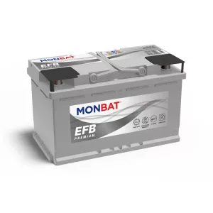 Monbat EFB Premium Start Stop 12V 75Ah 800A Jobb+ Akkumulátor (alacsony) Ford