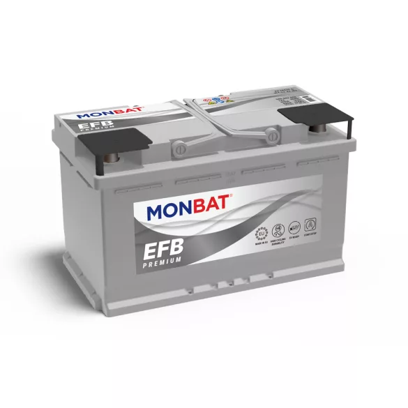Monbat EFB Premium Start Stop 12V 75Ah 800A Jobb+ Akkumulátor (alacsony) Ford