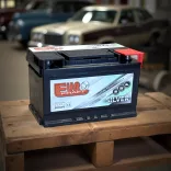 Eurokraft Silver 12V 75Ah 640A Jobb+ autó akkumulátor