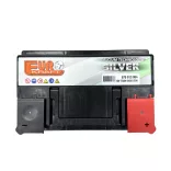 Eurokraft Silver 12V 75Ah 640A Jobb+ autó akkumulátor