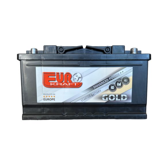 Eurokraft Gold 12V 100Ah 900A Jobb+ Autó Akkumulátor