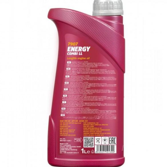 Mannol 7907-1 Energy Combi LL 5W-30 motorolaj 1L