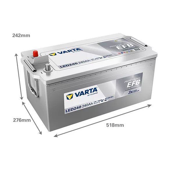 Varta Professional Dual Purpose EFB 12V 240Ah Munka Akkumulátor (LED240)