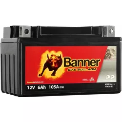   Banner Bike Bull AGM YTX7A-BS 12V 6Ah 105A motor akkumulátor