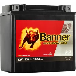   Banner Bike Bull AGM YTX14-BS 12V 12Ah 190A motor akkumulátor