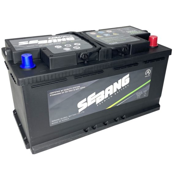 Sebang AGM Start Stop 12V 95Ah 850A Jobb+ Akkumulátor