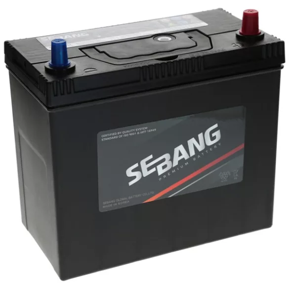 Sebang 12V 45Ah 400A Japán Jobb+ Akkumulátor (vékony sarus)