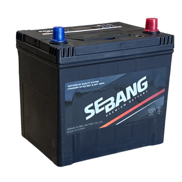 Sebang 12V 65Ah 520A Japán Jobb+ Akkumulátor