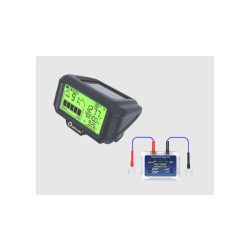   Battery Monitor 12V-os akkumulátor állapot- és töltés teszter, napelemes LED-es kijelző egységgel