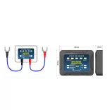 Battery Monitor 12V-os akkumulátor állapot- és töltés teszter, napelemes LED-es kijelző egységgel