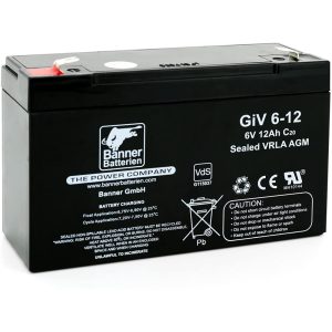 Banner GiV 6V 12Ah szünetmentes akkumulátor