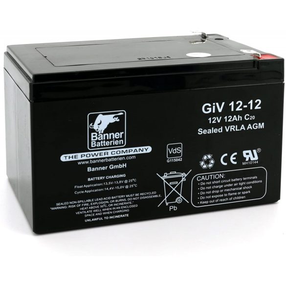 Banner GiV 12V 12Ah szünetmentes akkumulátor