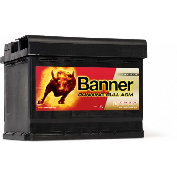Banner Running Bull AGM Start Stop 12V 60Ah 640A Jobb+ akkumulátor (560 01)