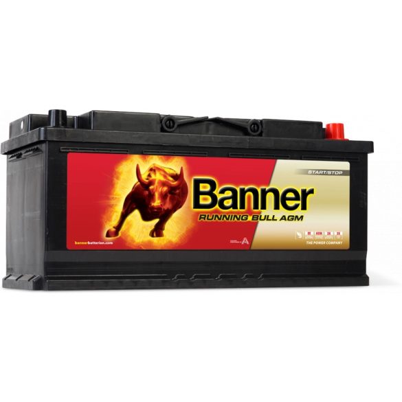 Banner Running Bull AGM Start Stop 12V 105Ah 950A Jobb+ akkumulátor (605 01)