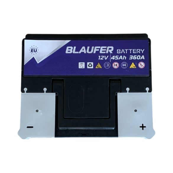 Blaufer 12V 45Ah 360A Jobb+ autó akkumulátor