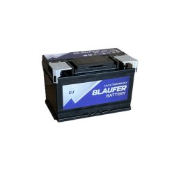 Blaufer 12V 75Ah 640A Jobb+  autó akkumulátor