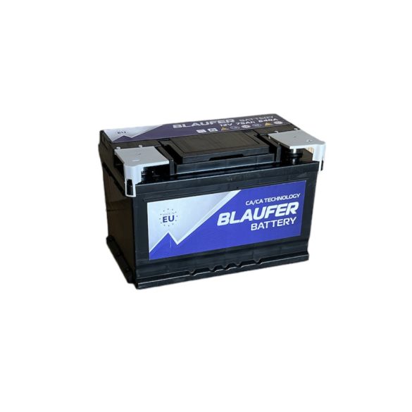Blaufer 12V 75Ah 640A Jobb+  autó akkumulátor