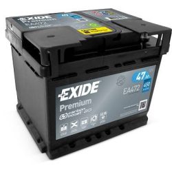 Exide Premium 12V 47Ah 450A jobb+ autó akkumulátor (EA472)