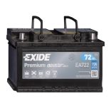 Exide Premium 12V 72Ah 720A Jobb+ autó akkumulátor (EA722)