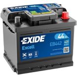 Exide Excell 12V 44Ah 420A Jobb+ Akkumulátor (EB442)