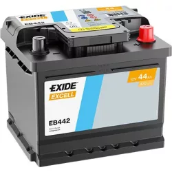 Exide Excell 12V 44Ah 420A Jobb+ Akkumulátor (EB442)