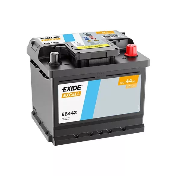 Exide Excell 12V 44Ah 420A Jobb+ Akkumulátor (EB442)