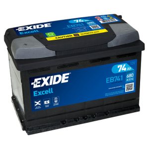 Exide Excell 12V 74Ah 680A Bal+ Akkumulátor (EB741)