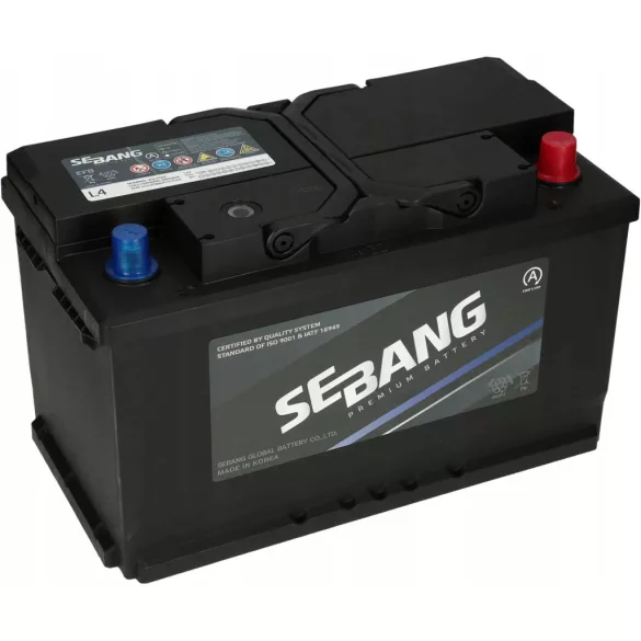 Sebang EFB Start Stop 12V 80Ah 780A jobb+ Akkumulátor