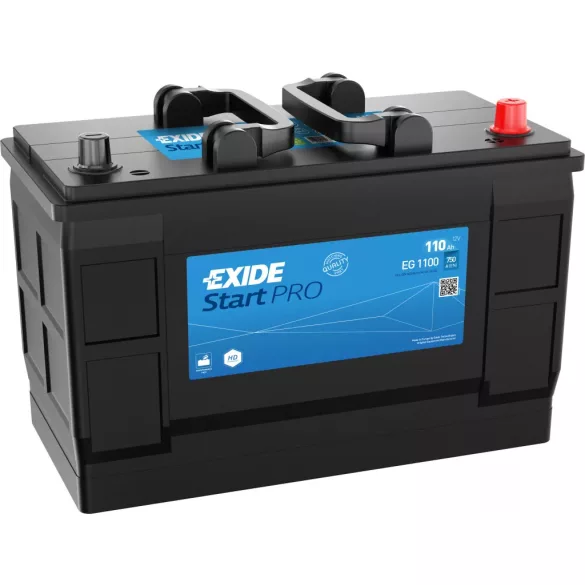 Exide Start Pro 110Ah 750A Jobb+ Akkumulátor (EG1100)