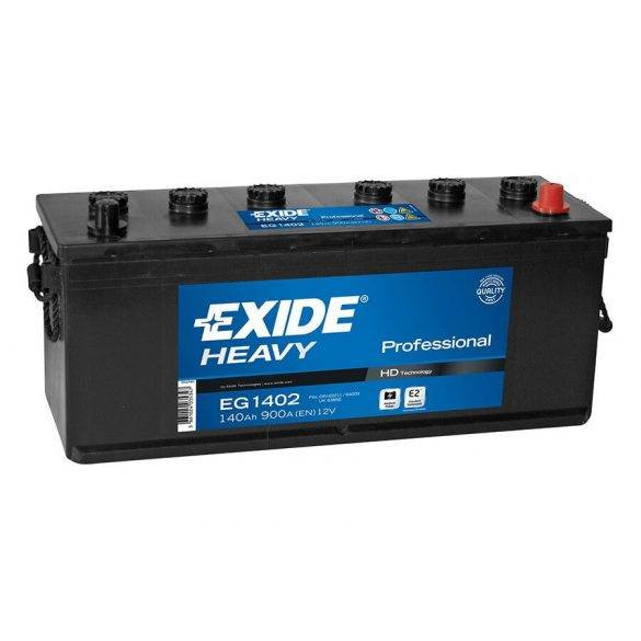 Exide 12V 140Ah jobb + Landini akkumulátor EG1402