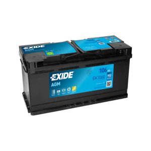 Exide Start-Stop AGM 12V 106Ah 950A jobb+ Autó Akkumulátor (EK1060)