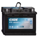 Exide Start-Stop EFB 12V 60AH 640A Jobb+ Autó Akkumulátor (EL600)