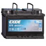Exide Start-Stop EFB 12V 70Ah 760A jobb+ Autó Akkumulátor (EL700)