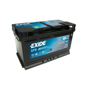 Exide Start-Stop EFB 12V 80Ah 800A jobb+ Autó Akkumulátor (EL800)