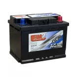 Eurokraft AGM Start-Stop 12V 60Ah 660A Jobb+ Autó Akkumulátor