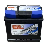 Eurokraft AGM Start-Stop 12V 60Ah 660A Jobb+ Autó Akkumulátor
