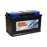 Eurokraft AGM Start-Stop 12V 80Ah 860A Jobb+ Autó Akkumulátor