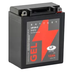 Landport GEL LB12A-3 12V 12Ah 170A Jobb+ motor akkumulátor