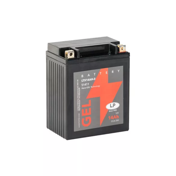 Landport GEL LTX14AH-3 12V 14Ah 250A zselés motor akkumulátor 
